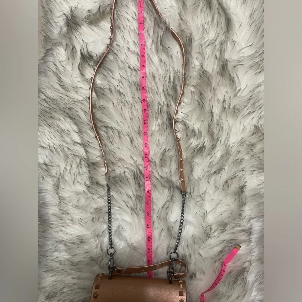 Rose gold studded jelly purse spiked bag top handle crossbody bag rockstud bag - Picture 11 of 12